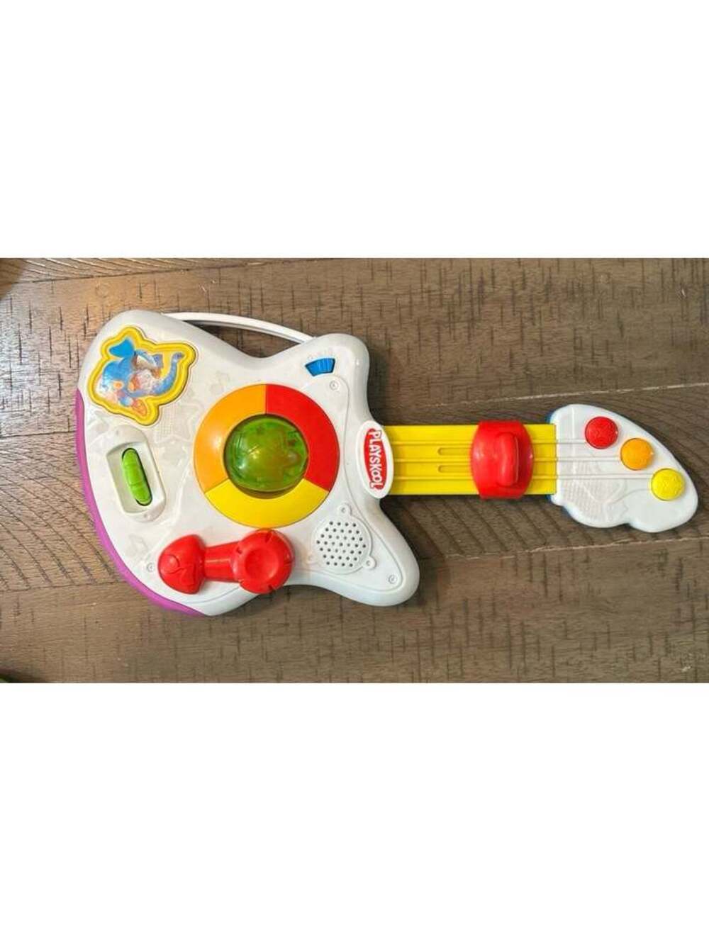 Vintage Playskool Musical Guitar Light Up Toddler Toy Tested Works